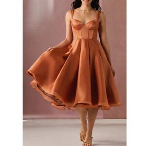 Azazie Women's Formal Gown Midi Dress Luca Evening Elegant Homecoming
